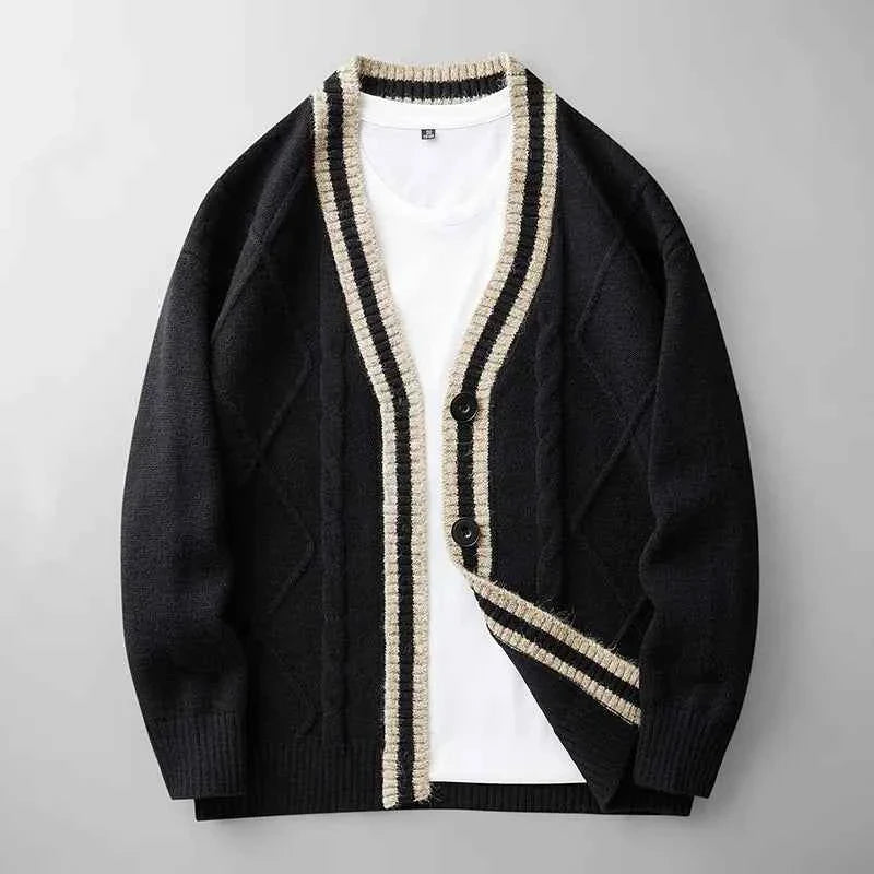 Men's Knit Cardigan - Stylish and Cozy Layering Piece