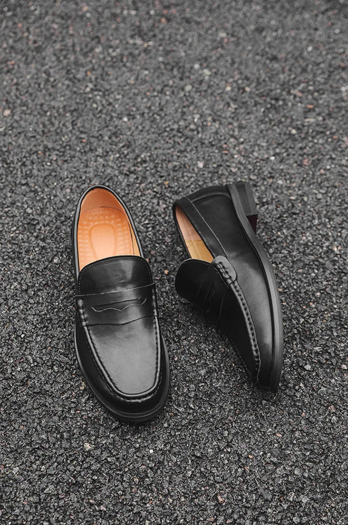 PU Leather slip on casual loafers