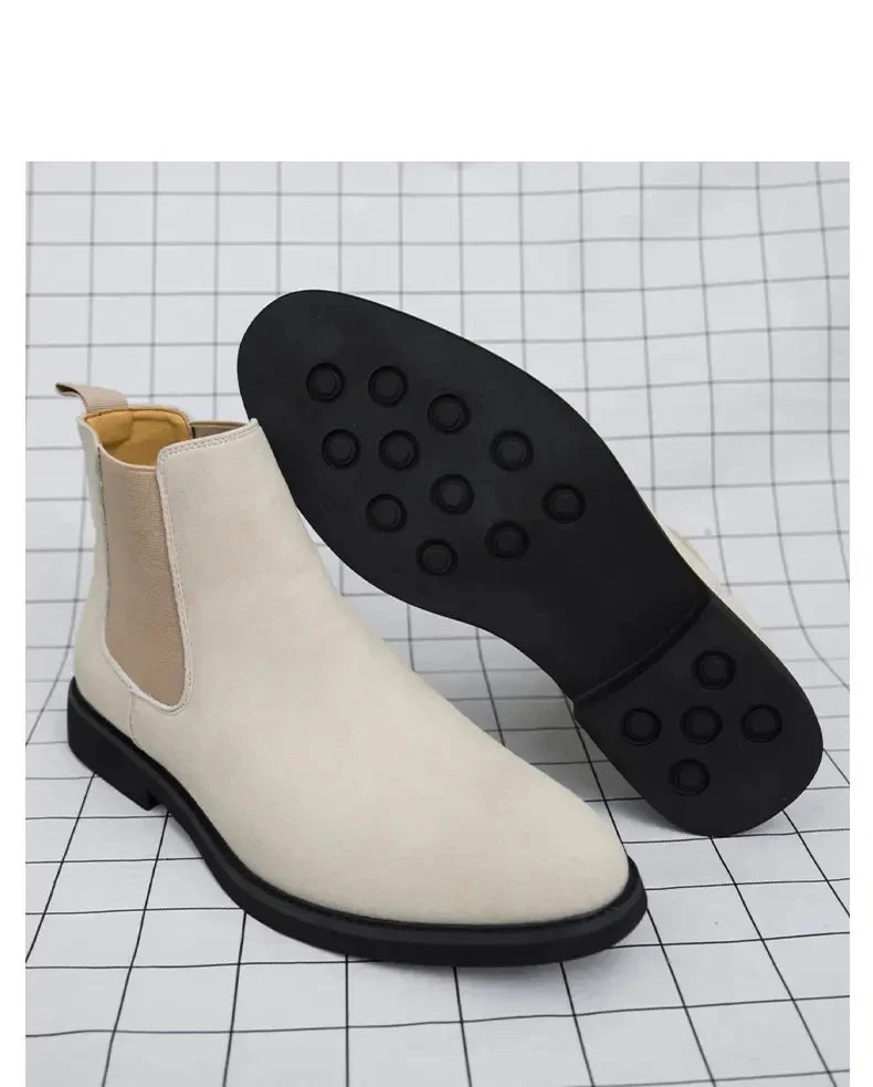 Summer suede chelsea boots