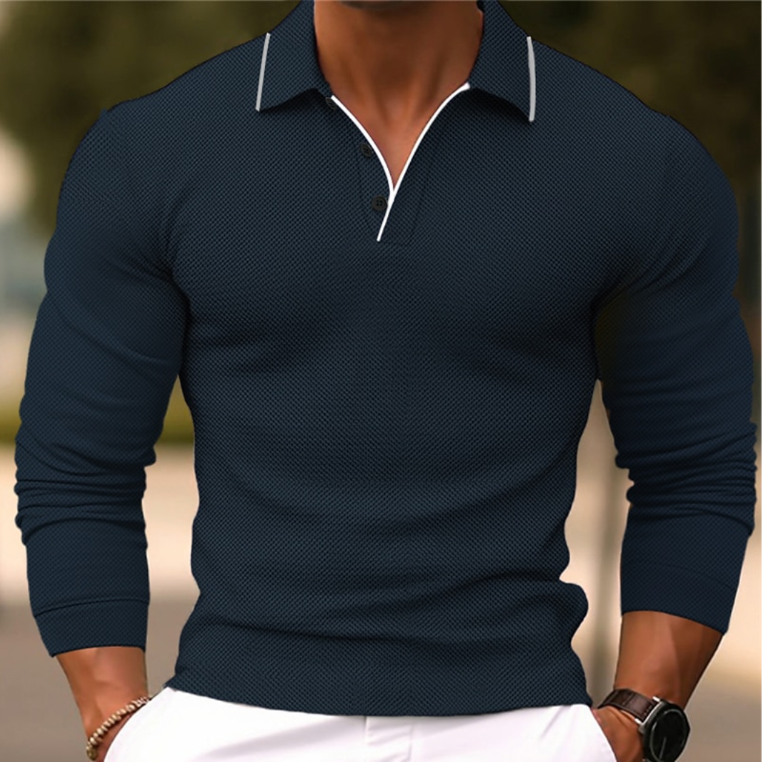 Men's Long Sleeve Polo Shirt