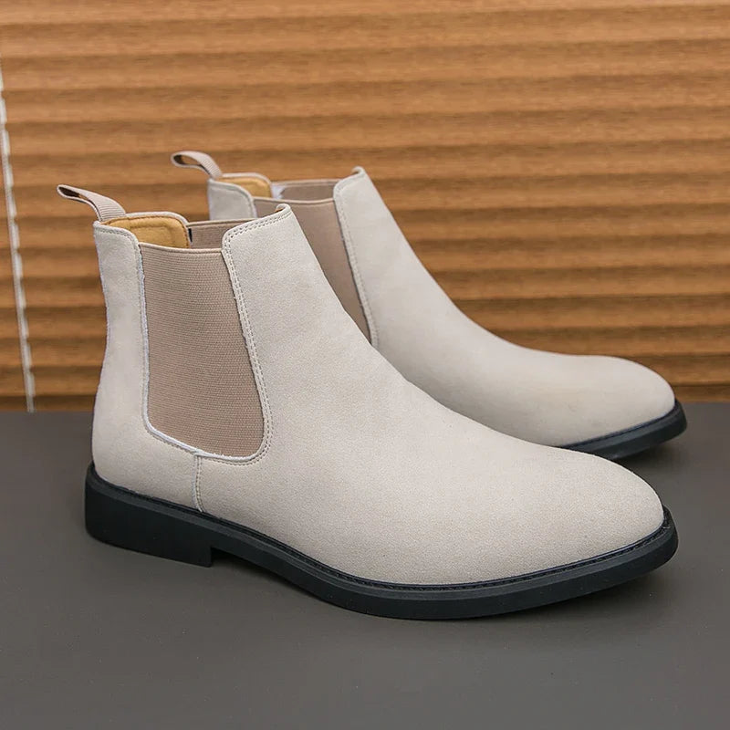Summer suede chelsea boots