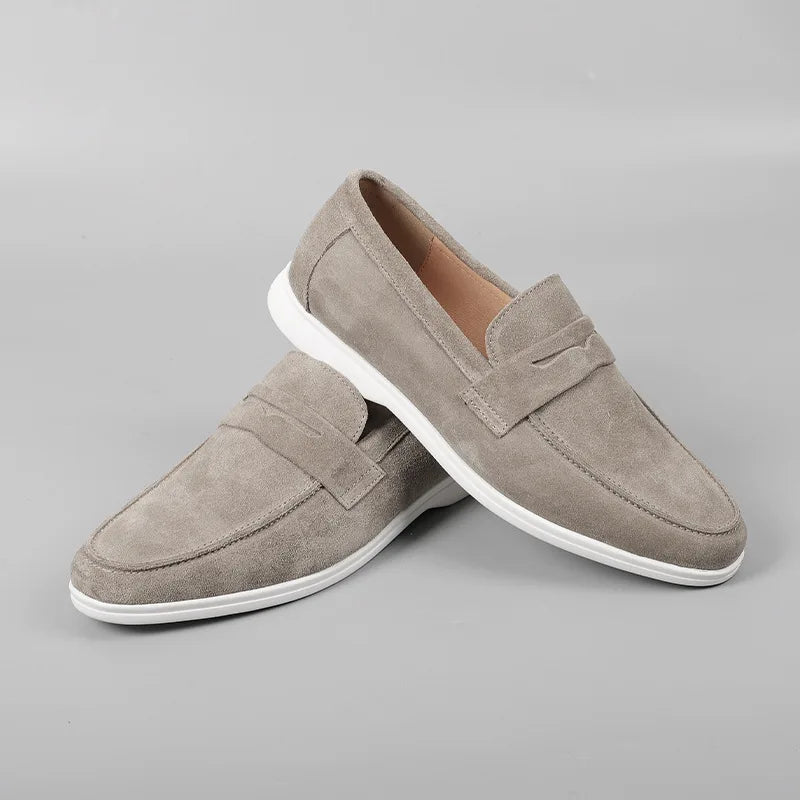 Old money soft suede casual loafer