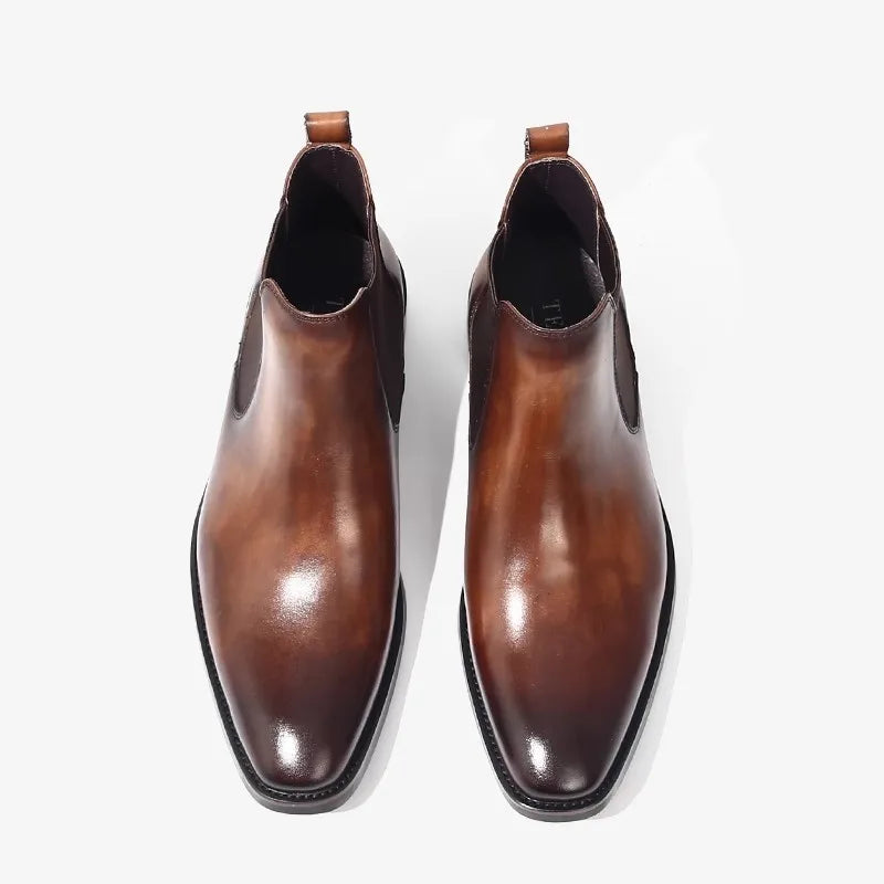 Heritage leather chelsea boot