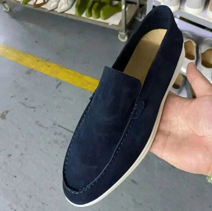 Suede elegant loafers