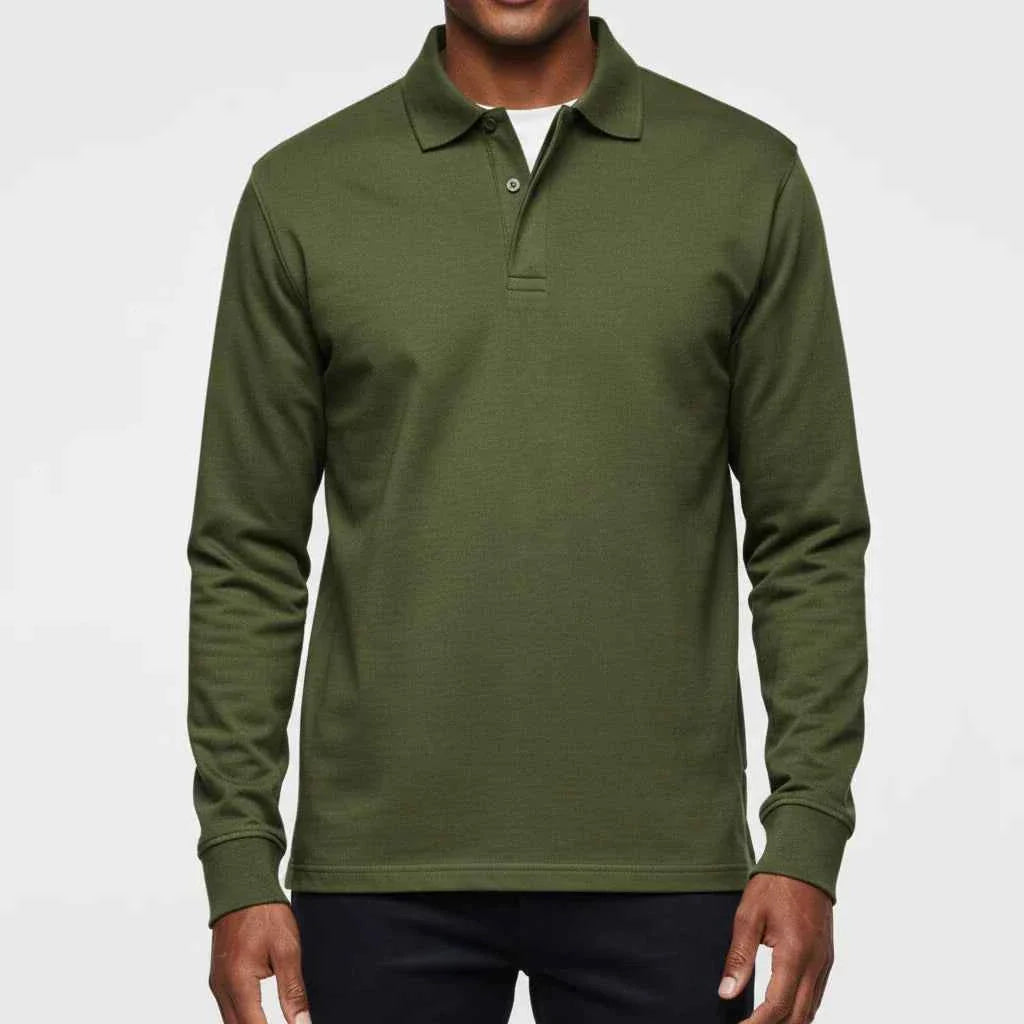 Men's Long-Sleeve Polo Shirt