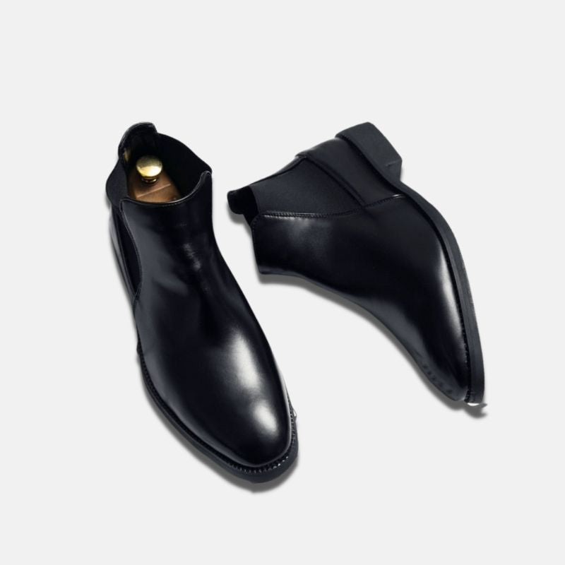 Business Black Leather Boots