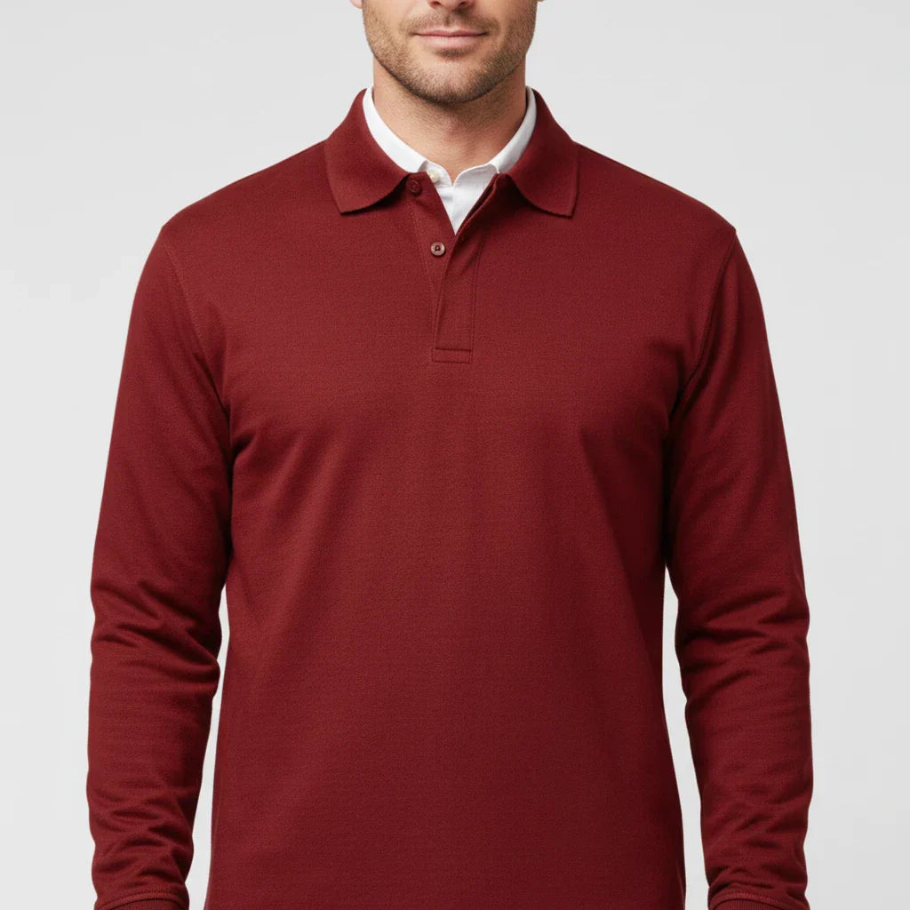 Men's Long-Sleeve Polo Shirt