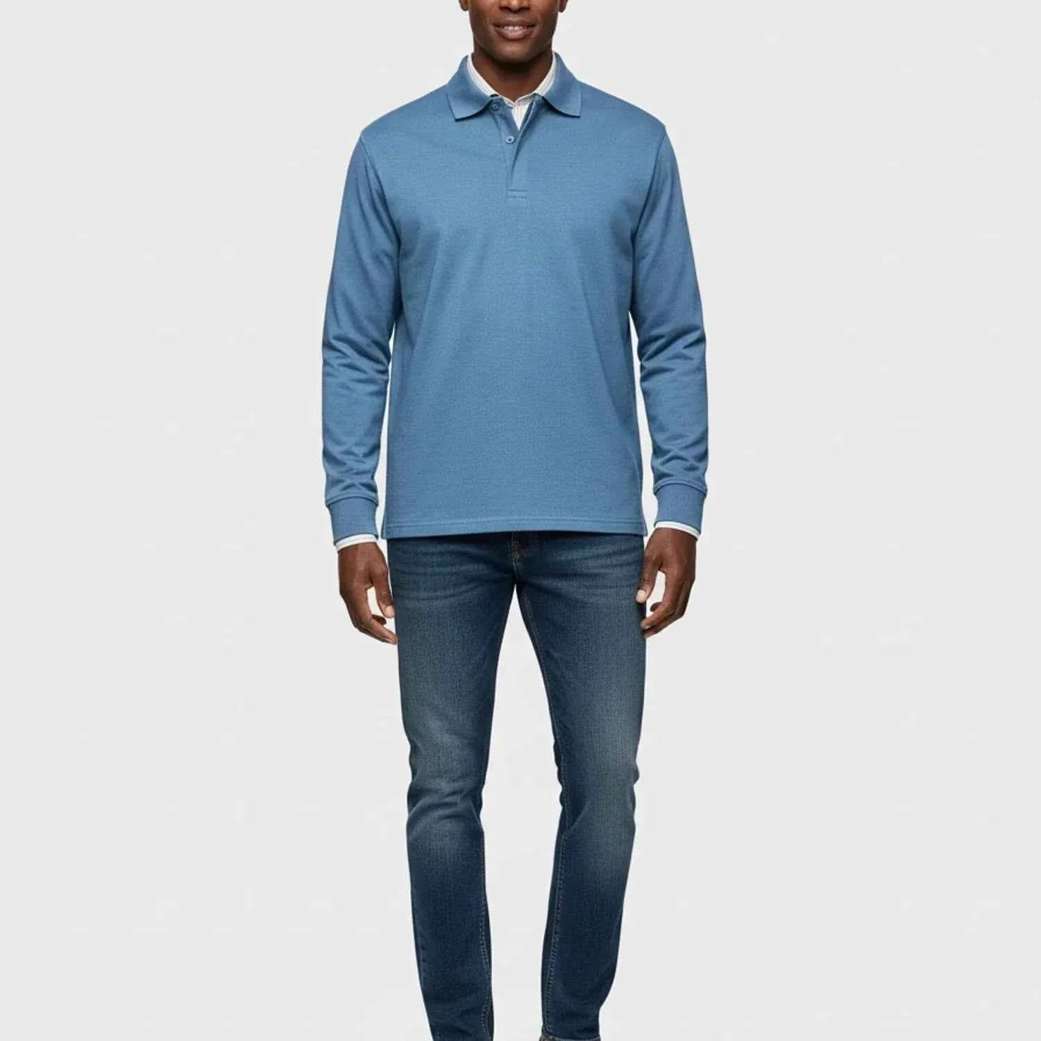 Men's Long-Sleeve Polo Shirt