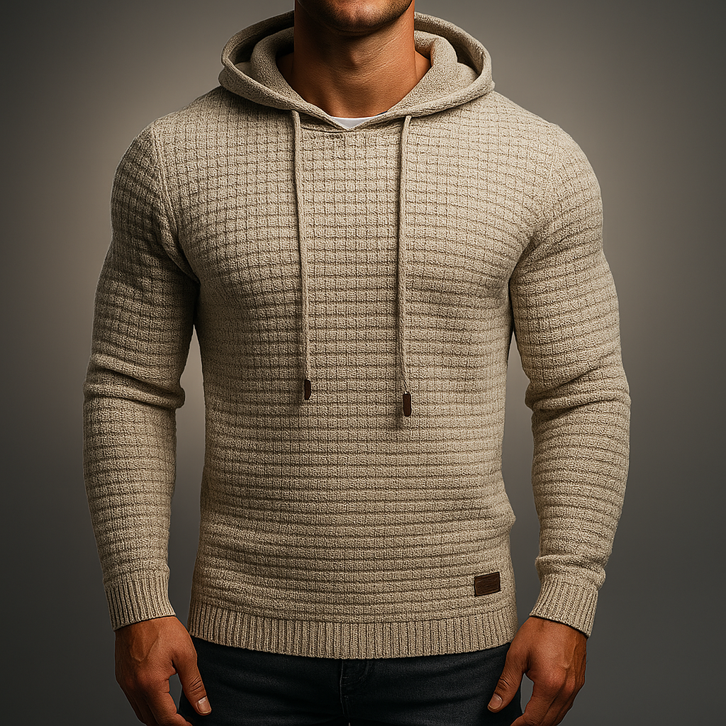 Men's Knit Hoodie - Stylish and Comfortable