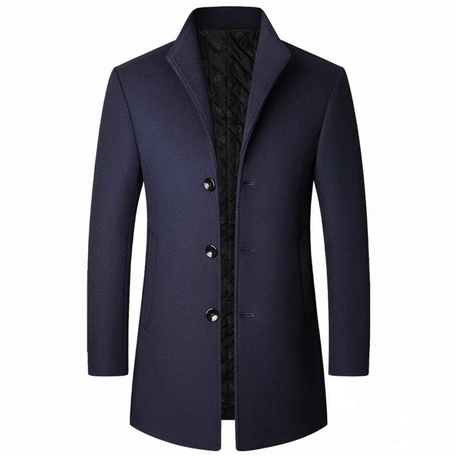 Men's Classic Three Button Formal Overcoat