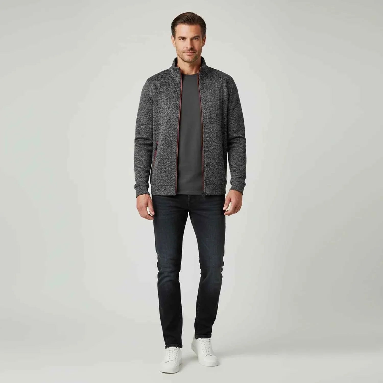 Men's Full Zip Sweater Jacket