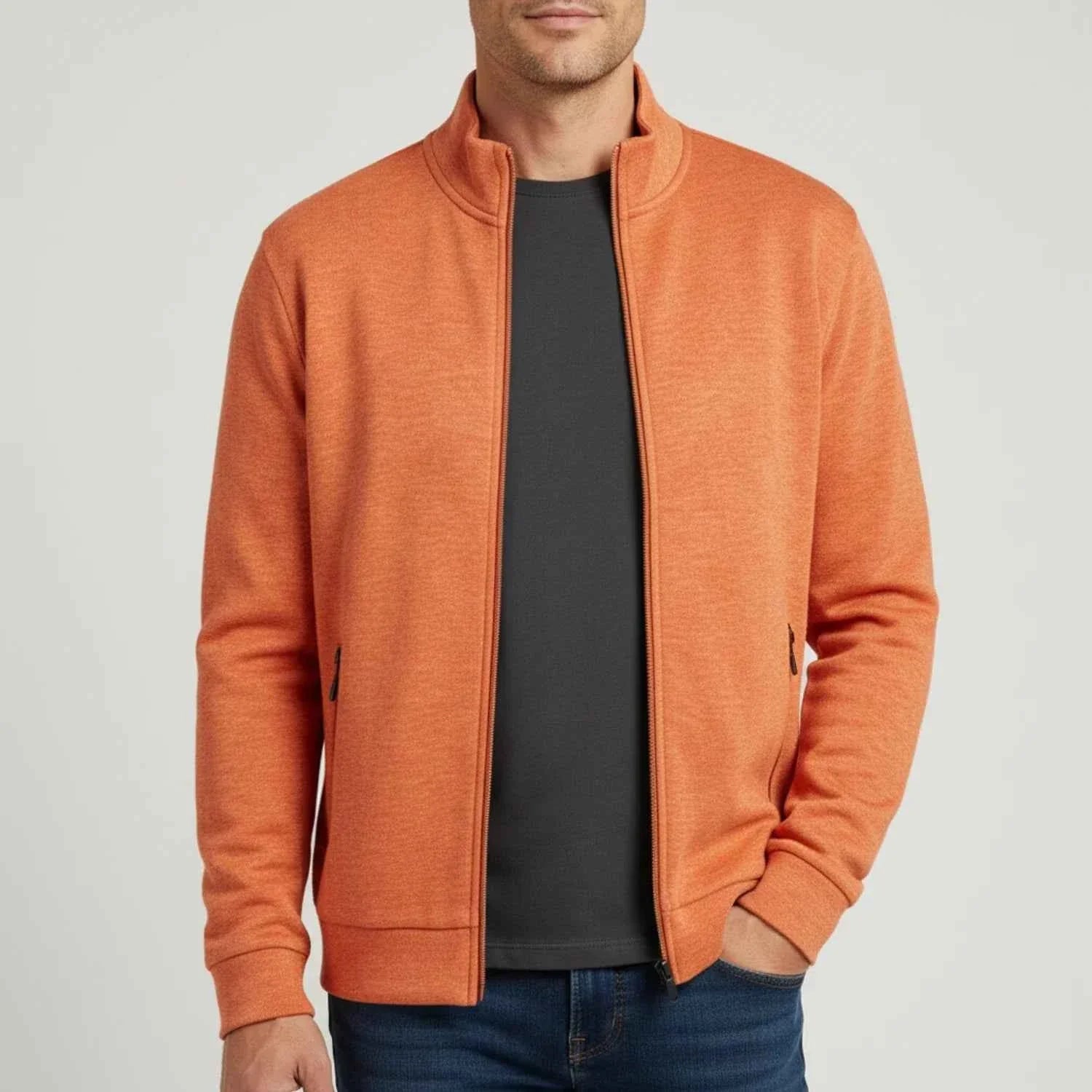Men's Full Zip Sweater Jacket