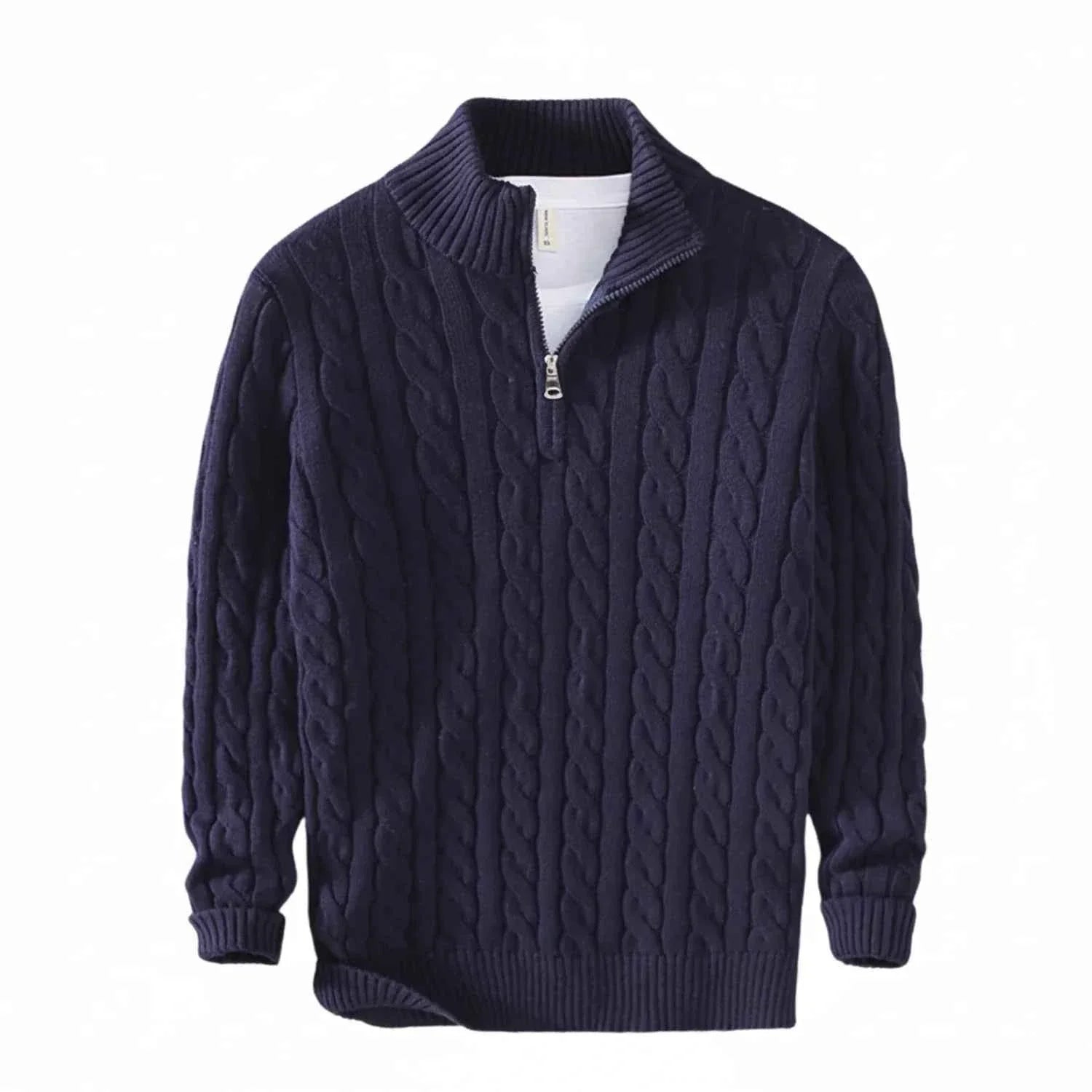 Men's Half-Zip Knit Sweater