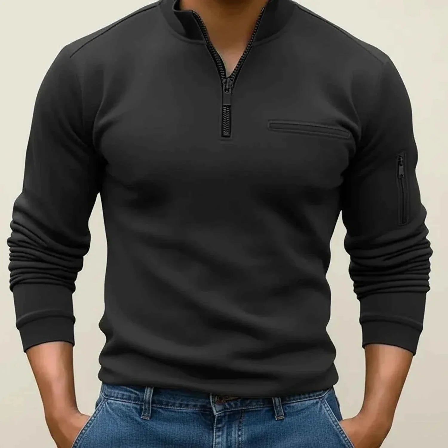 Men's Quarter Zip Sweater