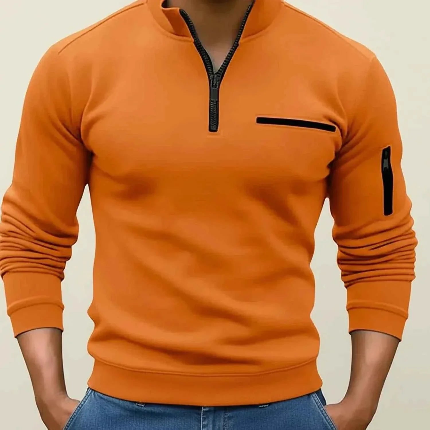 Men's Quarter Zip Sweater
