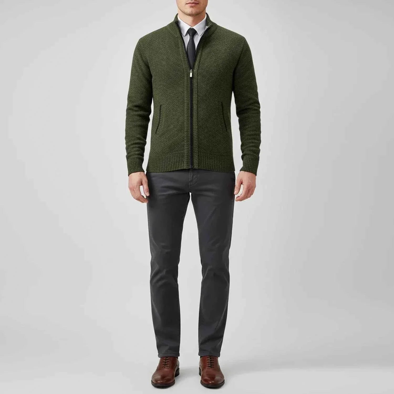 Men's Zip-Up Sweater