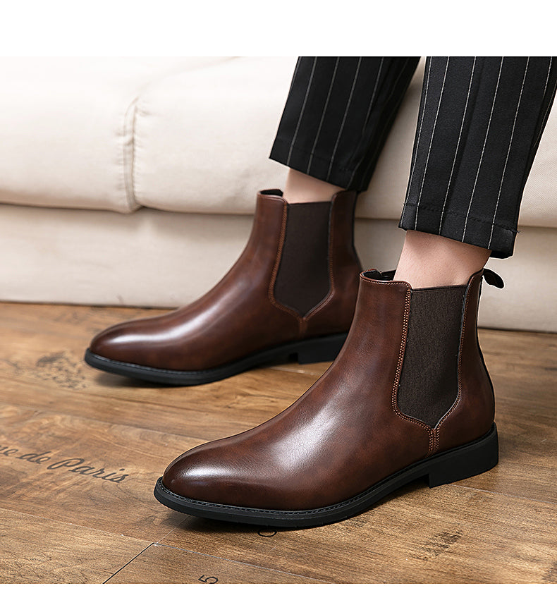 Casual Leather Boots Men
