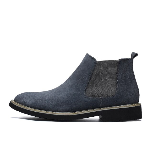 Suede Genuine Leather Boots Men