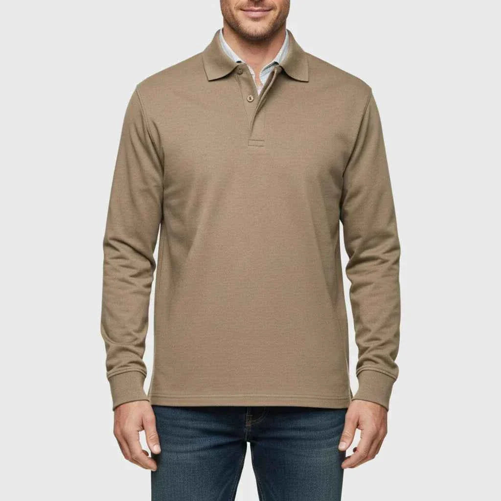Men's Long-Sleeve Polo Shirt